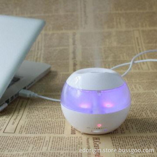 USB Desktop Air Humidifier with Blue LED Light, 4 to 6V DC Voltage